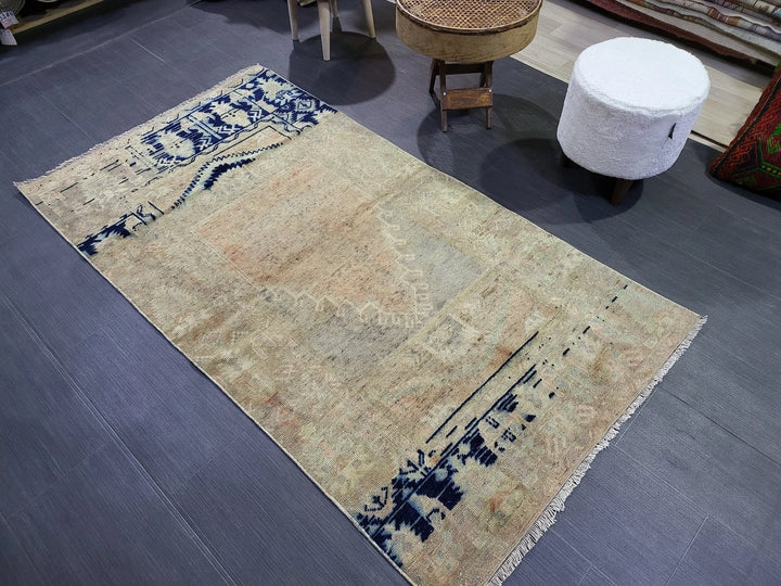 Rust Turkish Runner Rug 3' 3" x 5' 11" Hand-Knotted | No. WR30197