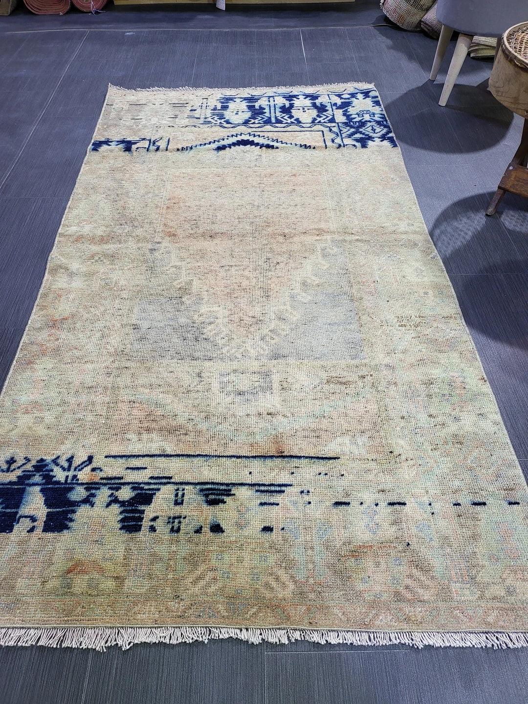Rust Turkish Runner Rug 3' 3" x 5' 11" Hand-Knotted | No. WR30197