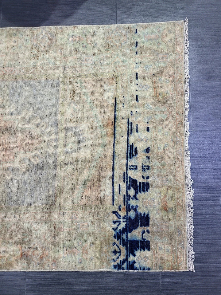 Rust Turkish Runner Rug 3' 3" x 5' 11" Hand-Knotted | No. WR30197