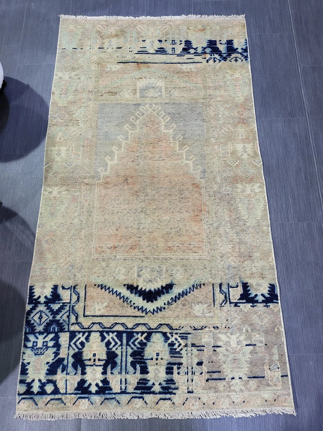 Rust Turkish Runner Rug 3' 3" x 5' 11" Hand-Knotted | No. WR30197
