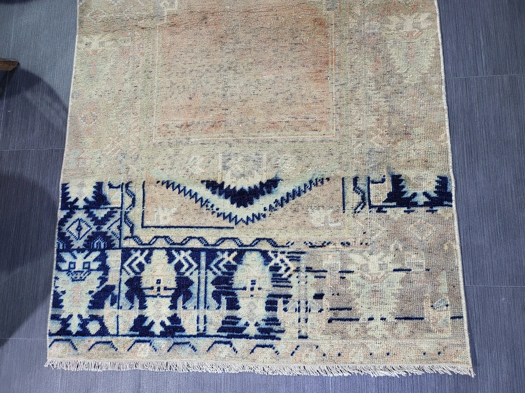 Rust Turkish Runner Rug 3' 3" x 5' 11" Hand-Knotted | No. WR30197