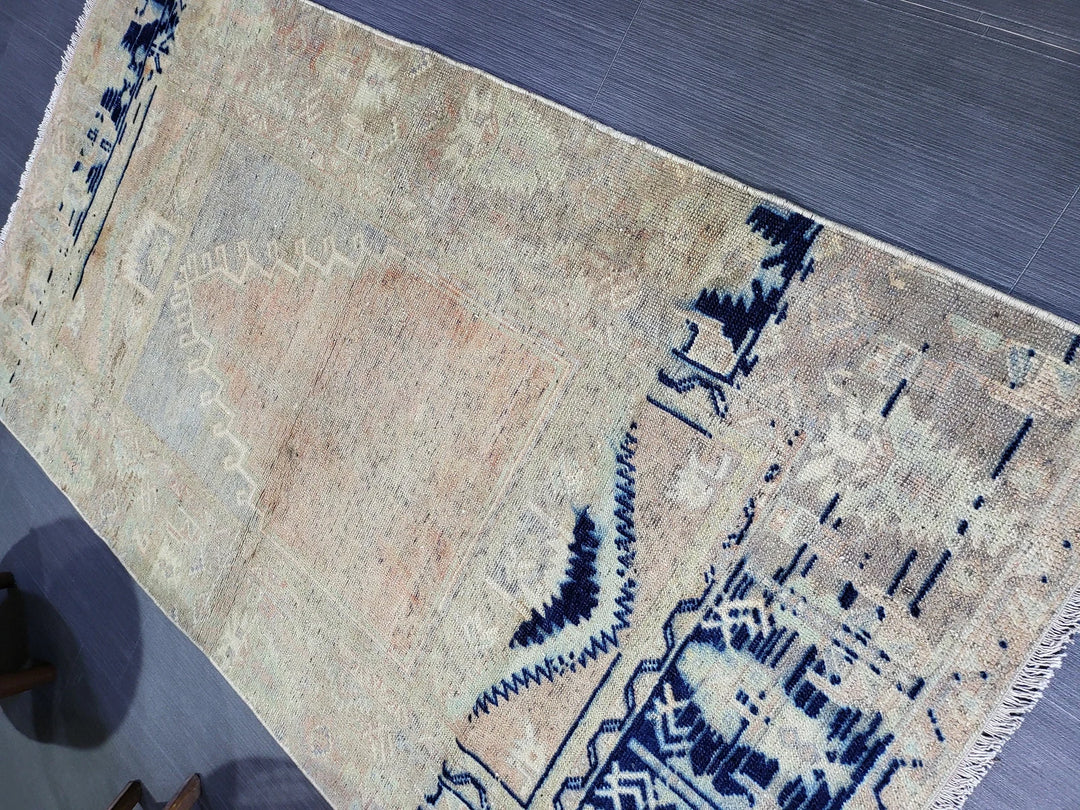 Rust Turkish Runner Rug 3' 3" x 5' 11" Hand-Knotted | No. WR30197
