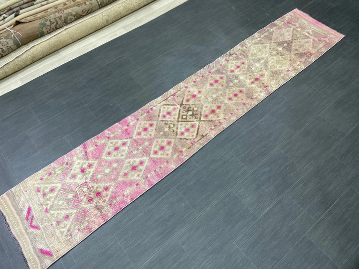 Turkish Runner Rug 2' x 10' 10" Hand-Knotted | No. WR30480