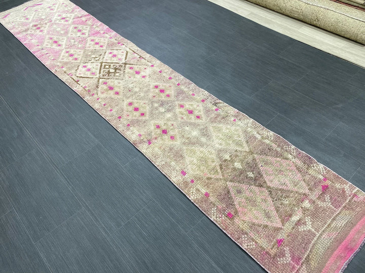 Turkish Runner Rug 2' x 10' 10" Hand-Knotted | No. WR30480
