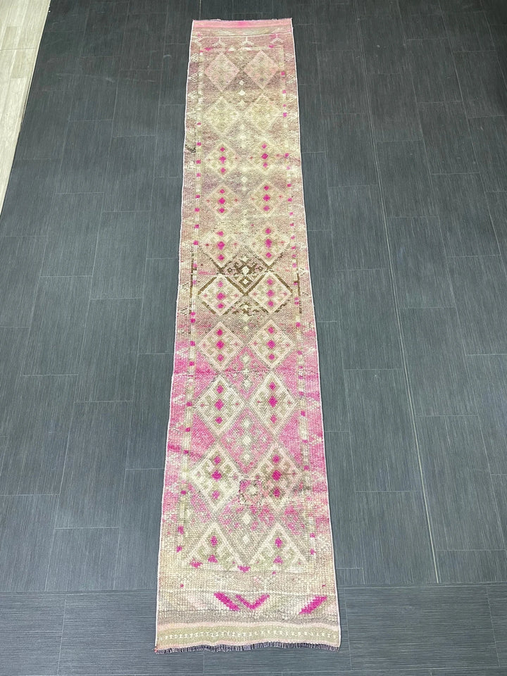 Turkish Runner Rug 2' x 10' 10" Hand-Knotted | No. WR30480