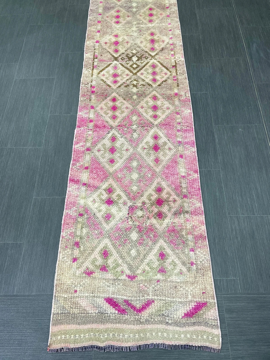 Turkish Runner Rug 2' x 10' 10" Hand-Knotted | No. WR30480