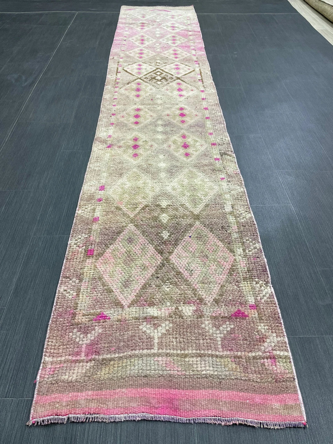 Turkish Runner Rug 2' x 10' 10" Hand-Knotted | No. WR30480