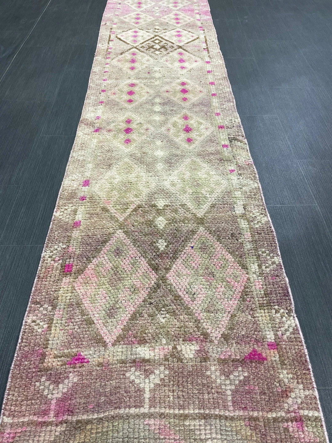 Turkish Runner Rug 2' x 10' 10" Hand-Knotted | No. WR30480