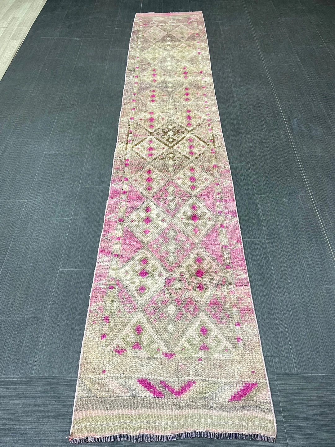 Turkish Runner Rug 2' x 10' 10" Hand-Knotted | No. WR30480