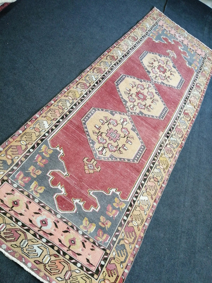 Turkish Runner Rug 3' 5" x 9' 11" Hand-Knotted | No. WR30880