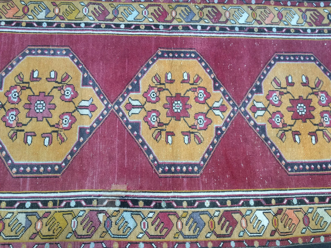 Turkish Runner Rug 3' 5" x 9' 11" Hand-Knotted | No. WR30880
