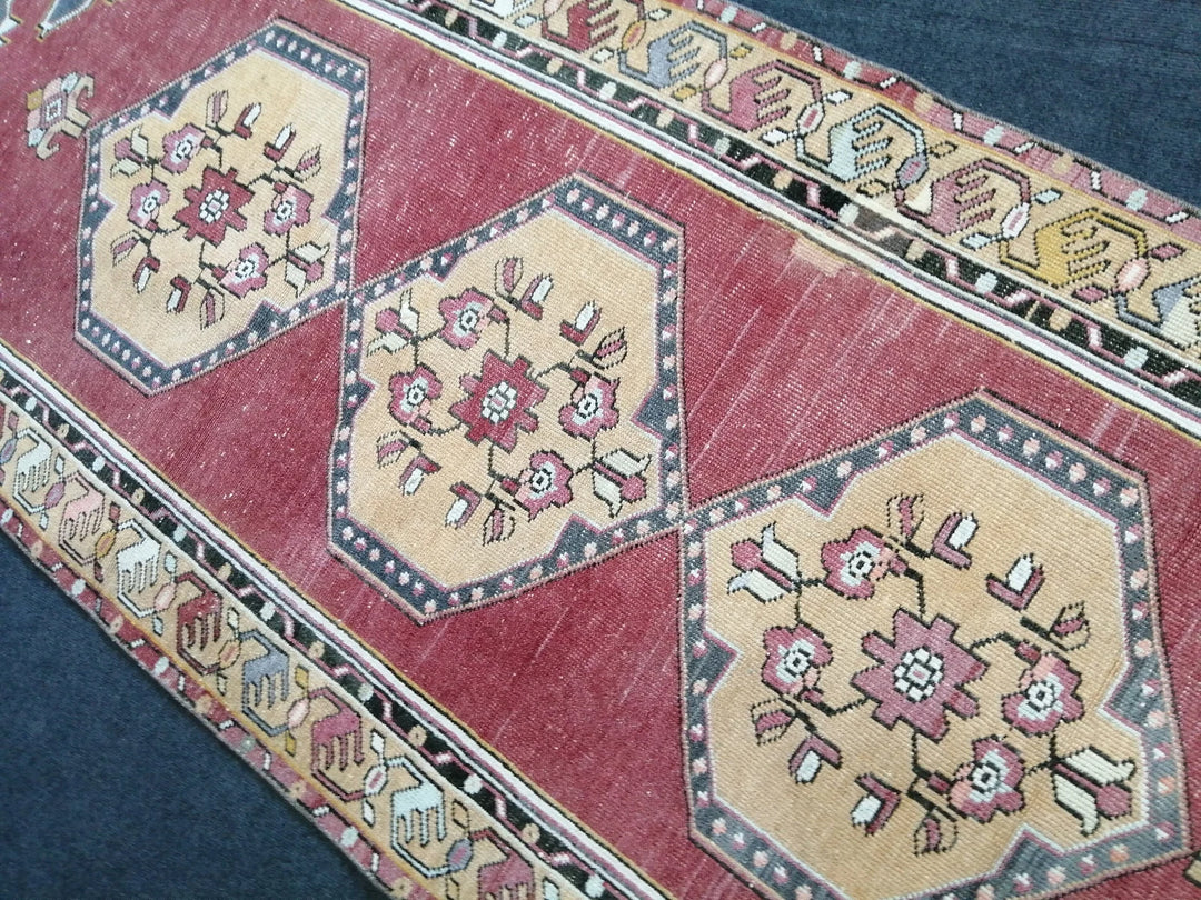 Turkish Runner Rug 3' 5" x 9' 11" Hand-Knotted | No. WR30880