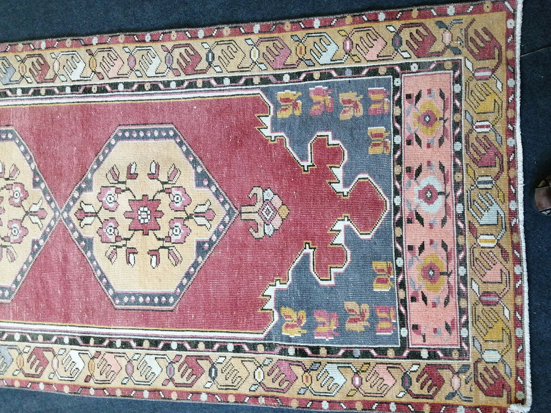 Turkish Runner Rug 3' 5" x 9' 11" Hand-Knotted | No. WR30880