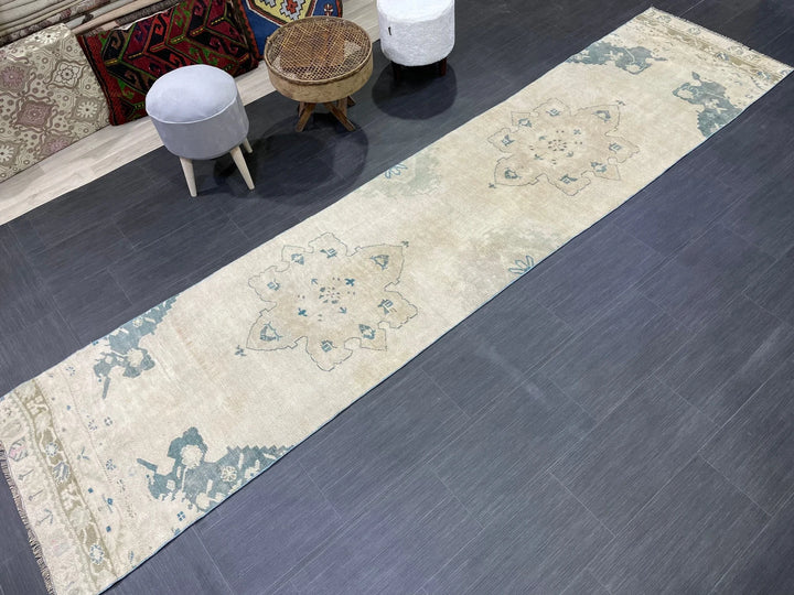 Turkish Runner Rug 2' 7" x 11' 9" Hand-Knotted | No. WR31566