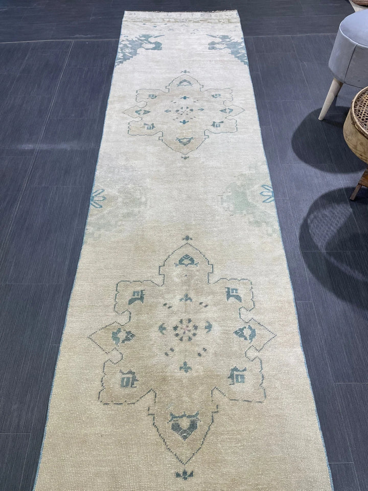 Turkish Runner Rug 2' 7" x 11' 9" Hand-Knotted | No. WR31566