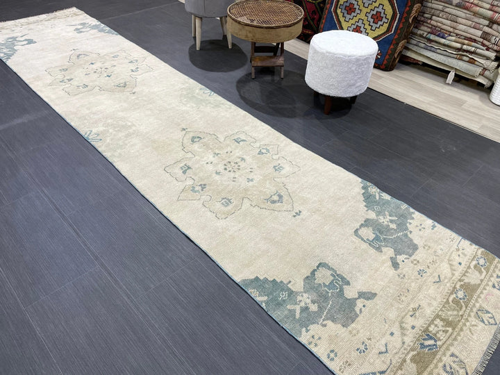 Turkish Runner Rug 2' 7" x 11' 9" Hand-Knotted | No. WR31566