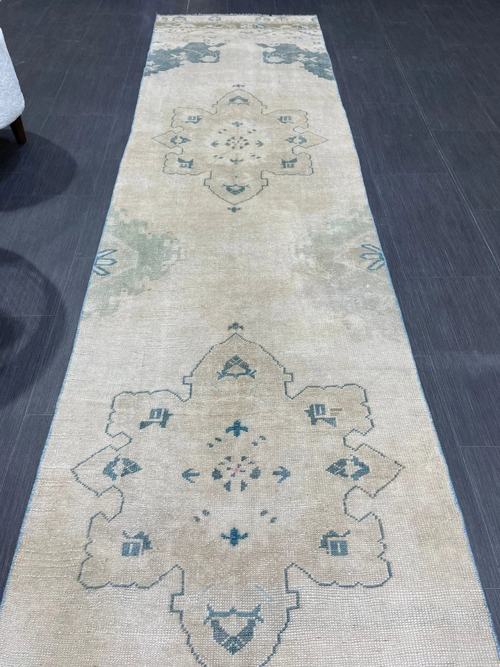 Turkish Runner Rug 2' 7" x 11' 9" Hand-Knotted | No. WR31566