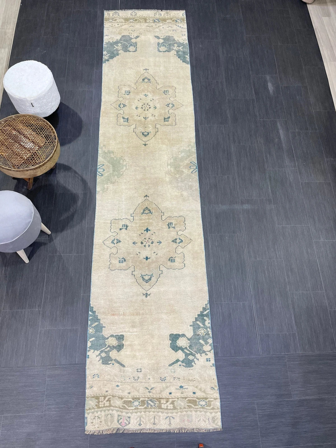 Turkish Runner Rug 2' 7" x 11' 9" Hand-Knotted | No. WR31566