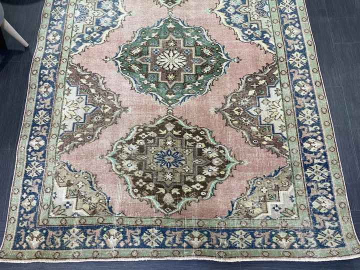 Beige Turkish Runner Rug 4'11" x 11'5" Hand-Knotted | No. WR32166