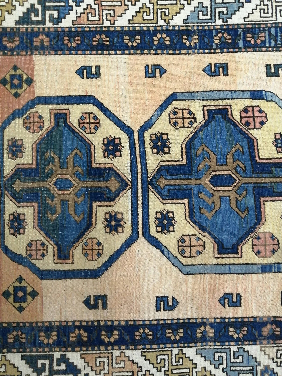Blue Turkish Runner Rug 5' 3" x 8' 2" Hand-Knotted | No. WR33164
