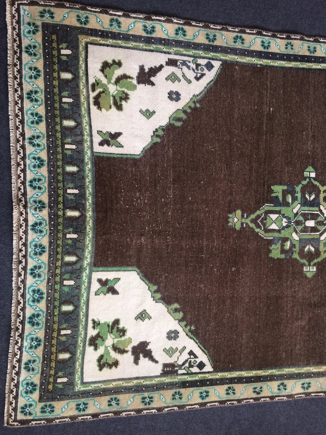 Turkish Runner Rug 4' x 6' Hand-Knotted | No. WR34225