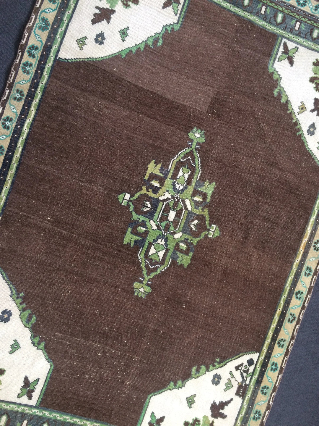 Turkish Runner Rug 4' x 6' Hand-Knotted | No. WR34225