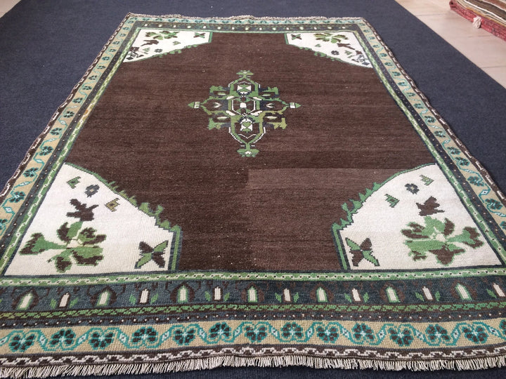 Turkish Runner Rug 4' x 6' Hand-Knotted | No. WR34225
