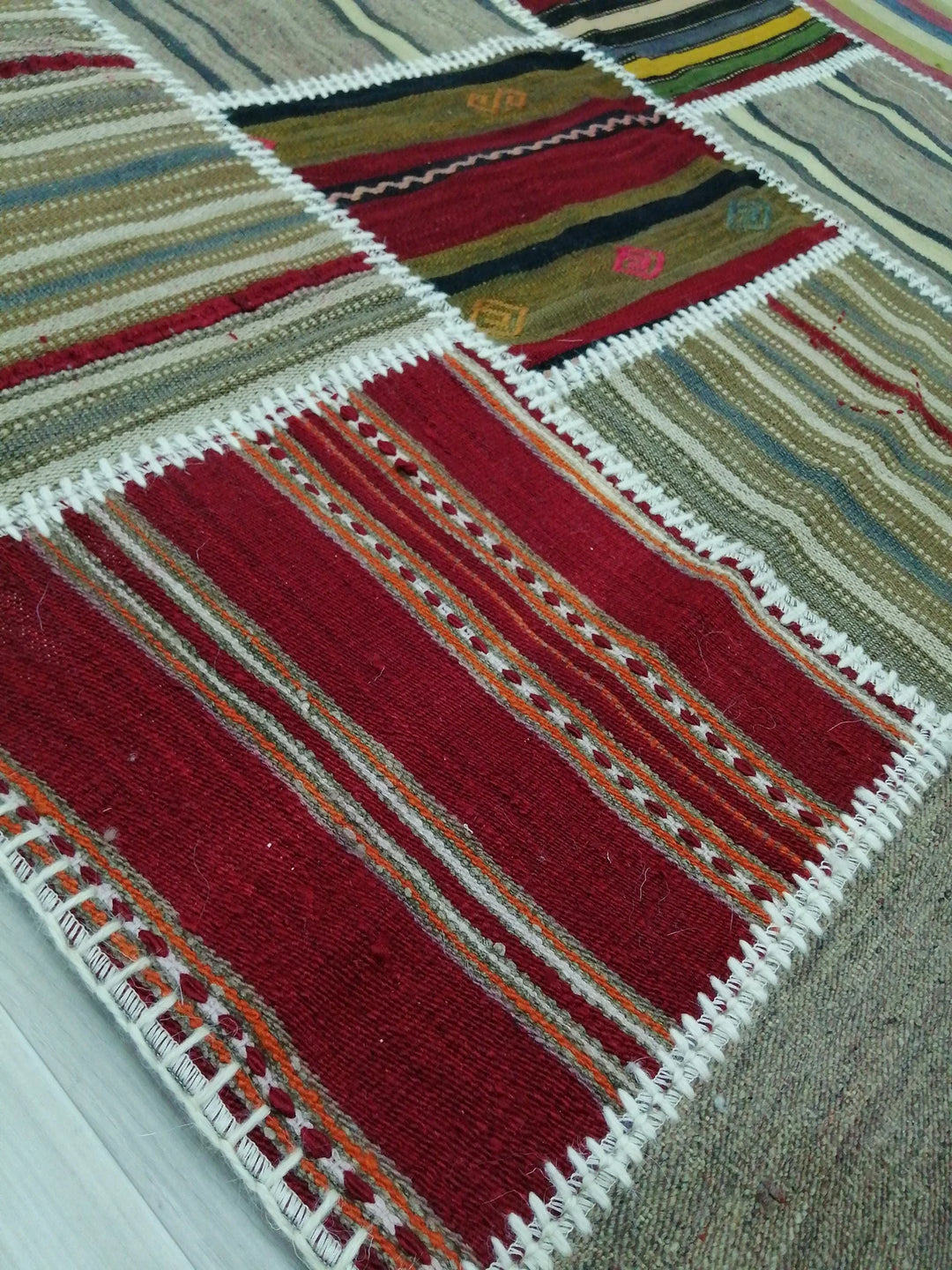 Rust Turkish Runner Rug 5' 1" x 7' 5" Hand-Knotted | No. WR34348