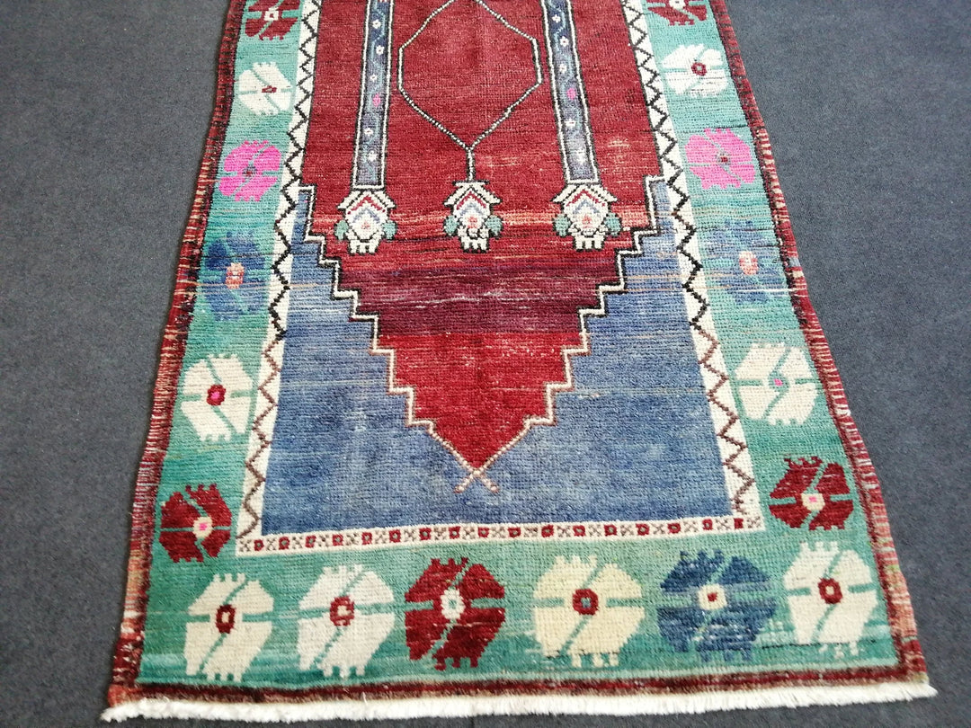 Turkish Runner Rug 3' 8" x 6' 7" Hand-Knotted | No. WR34533