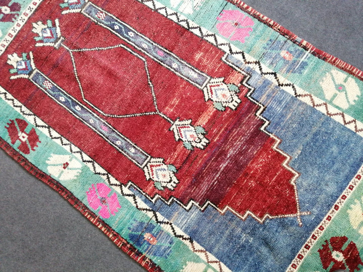 Turkish Runner Rug 3' 8" x 6' 7" Hand-Knotted | No. WR34533