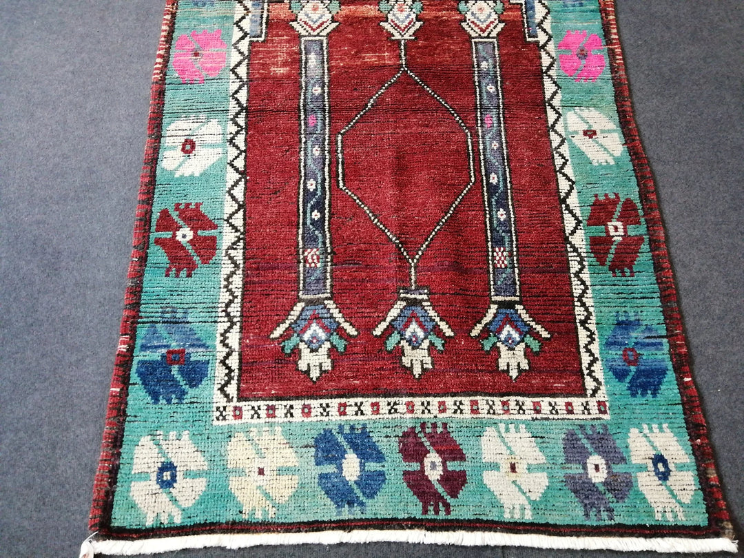 Turkish Runner Rug 3' 8" x 6' 7" Hand-Knotted | No. WR34533