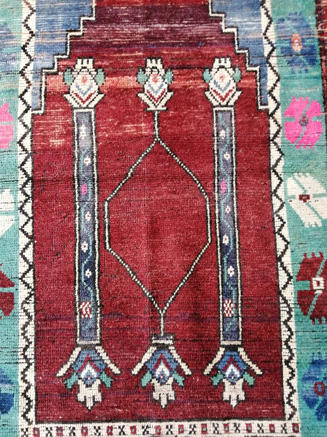 Turkish Runner Rug 3' 8" x 6' 7" Hand-Knotted | No. WR34533