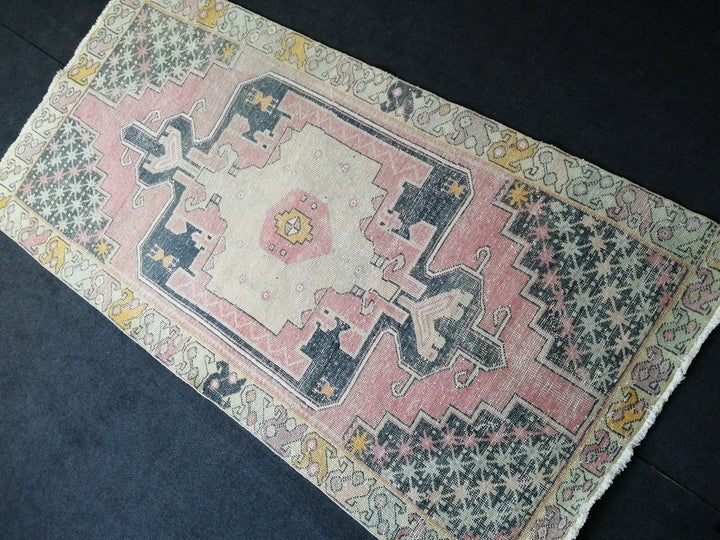 Beige Turkish Runner Rug 4' x 8' 4" Hand-Knotted | No. WR34759
