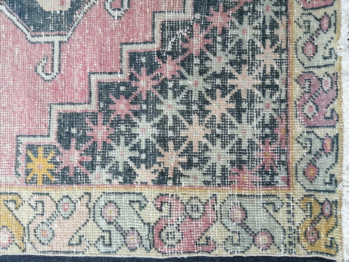 Beige Turkish Runner Rug 4' x 8' 4" Hand-Knotted | No. WR34759