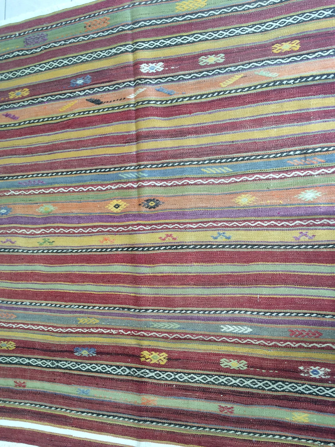 Rust Turkish Runner Rug 5' x 6' Hand-Knotted | No. WR34816