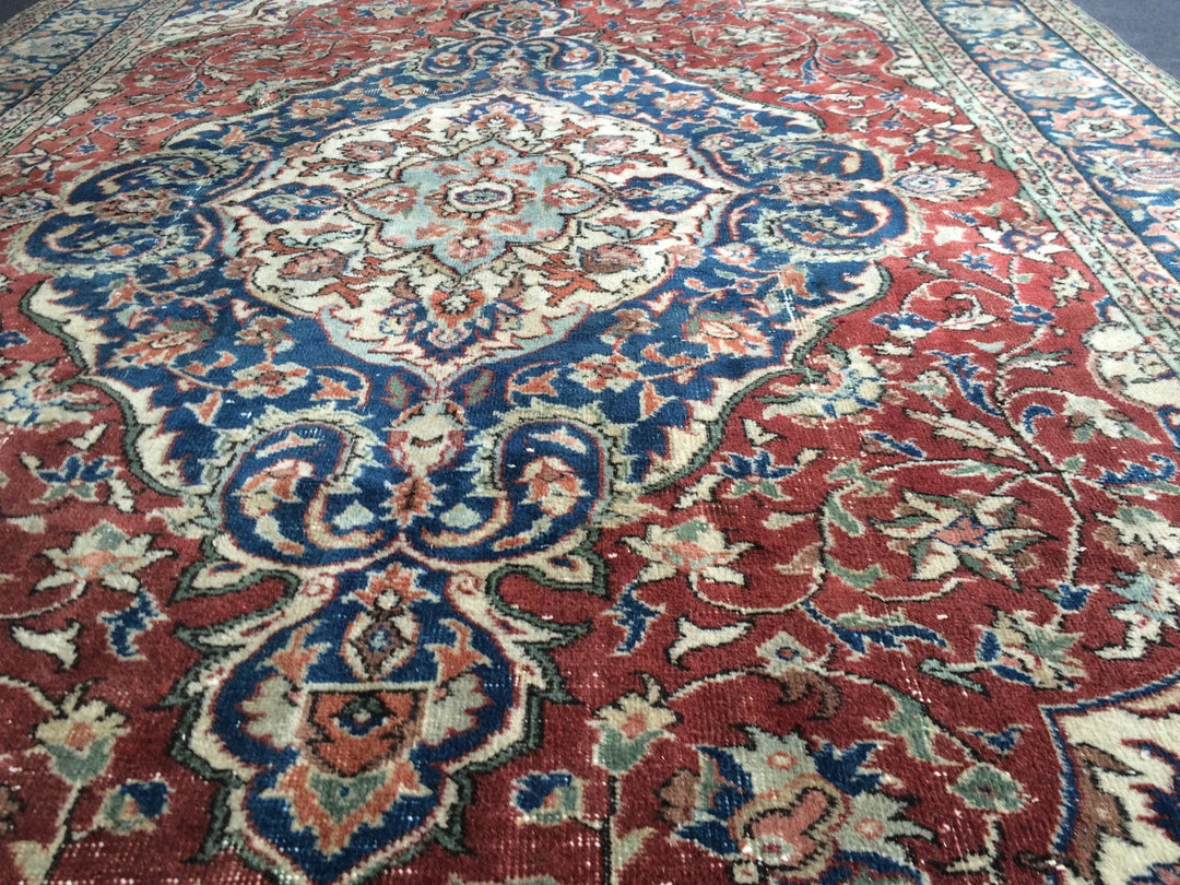 Turkish Runner Rug 6' 7" x 10' Hand-Knotted | No. WR35688