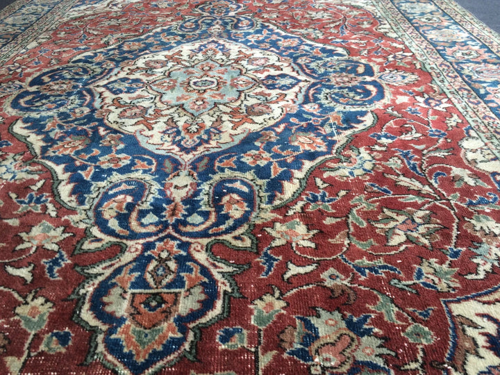 Turkish Runner Rug 6' 7" x 10' Hand-Knotted | No. WR35688