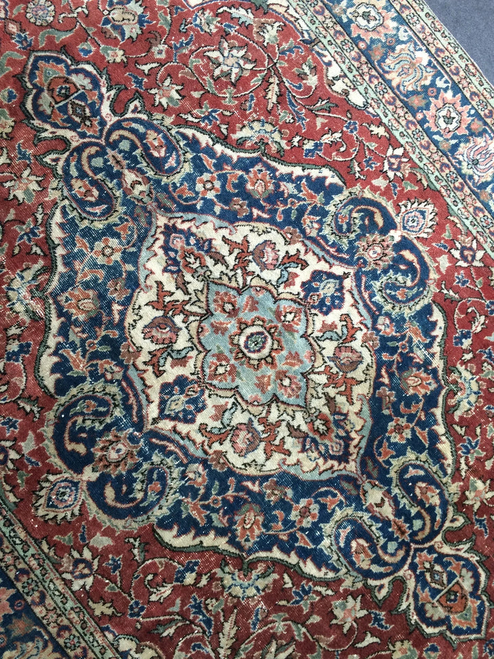 Turkish Runner Rug 6' 7" x 10' Hand-Knotted | No. WR35688