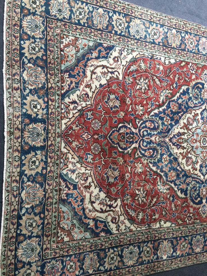 Turkish Runner Rug 6' 7" x 10' Hand-Knotted | No. WR35688