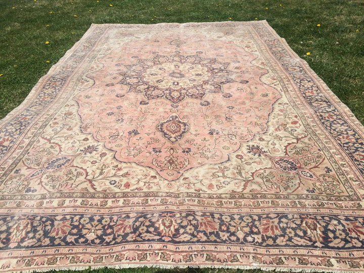 Pink Turkish Runner Rug 6' 6" x 10' Hand-Knotted | No. WR36005