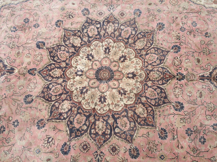 Pink Turkish Runner Rug 6' 6" x 10' Hand-Knotted | No. WR36005