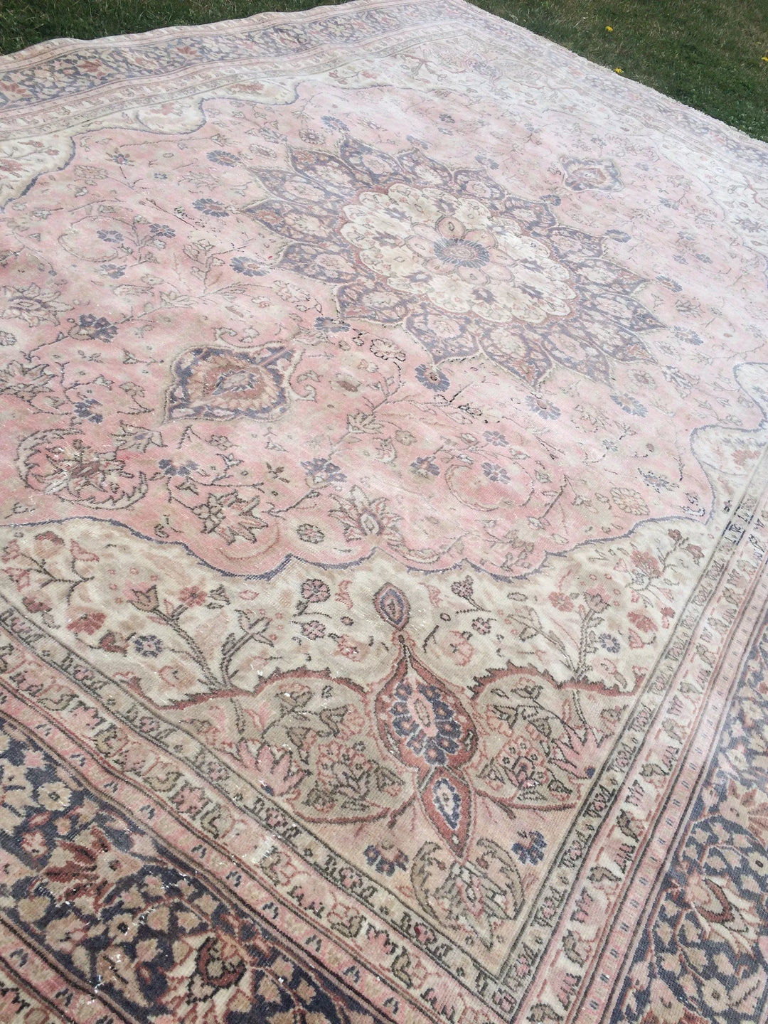 Pink Turkish Runner Rug 6' 6" x 10' Hand-Knotted | No. WR36005
