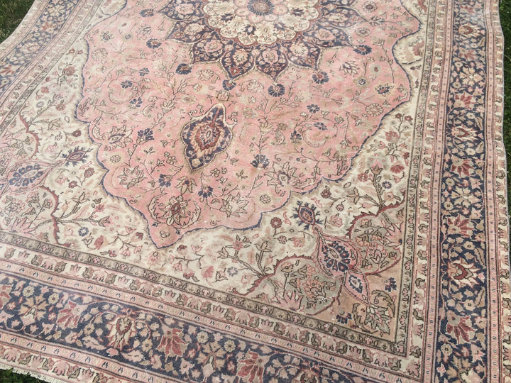 Pink Turkish Runner Rug 6' 6" x 10' Hand-Knotted | No. WR36005