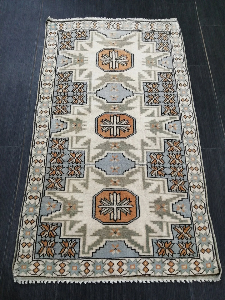 Turkish Runner Rug 2' 7" x 4' 6" Hand-Knotted | No. WR36106