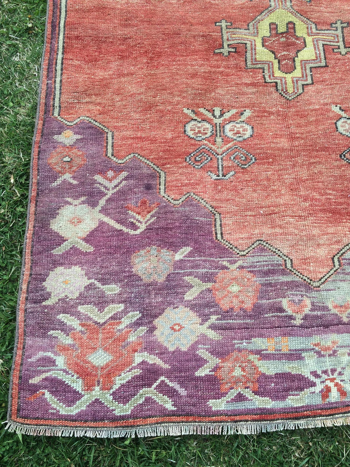 Rust Turkish Runner Rug 4' x 12' Hand-Knotted | No. WR36591