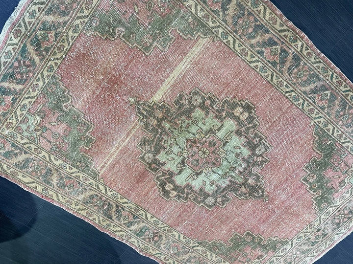 Blue Turkish Oushak Rug 4' 4" x 6' 4" Hand-Knotted | No. WR36802