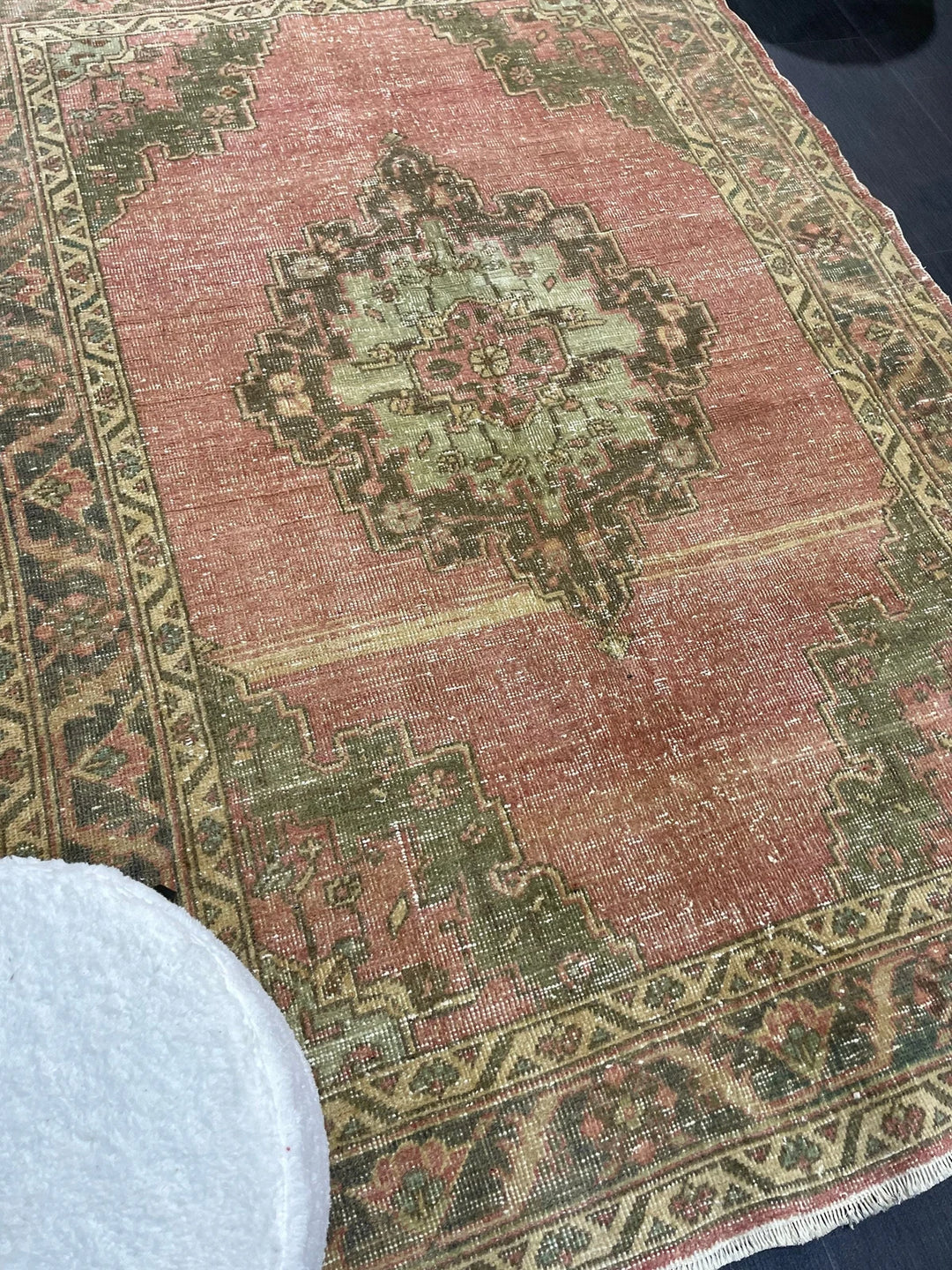 Blue Turkish Oushak Rug 4' 4" x 6' 4" Hand-Knotted | No. WR36802