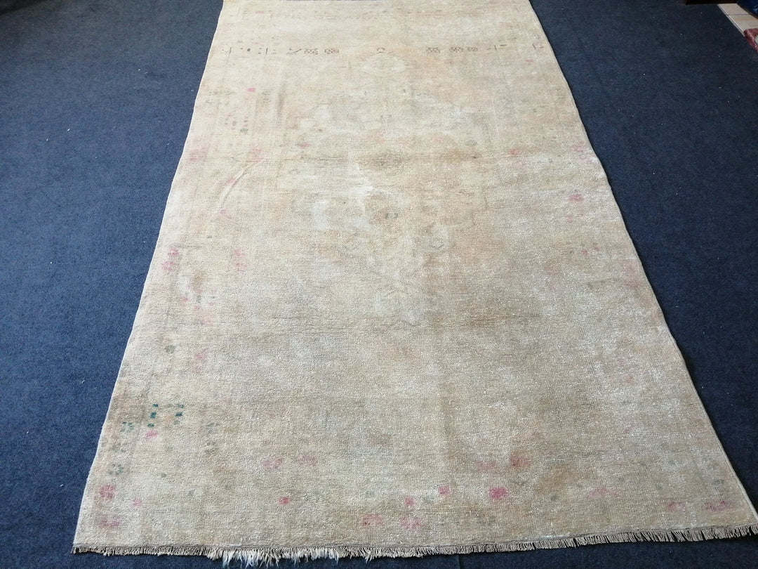 Rust Turkish Runner Rug 4' 4" x 7' 6" Hand-Knotted | No. WR36842