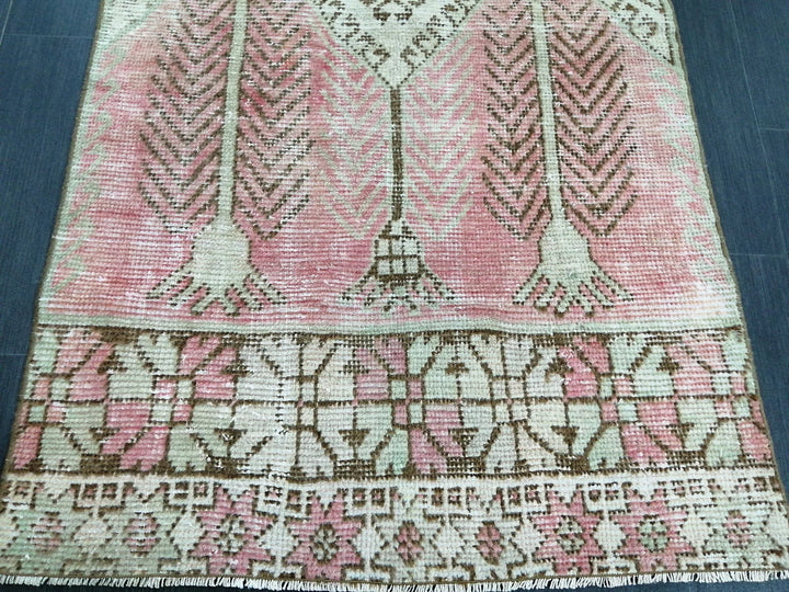 Green Turkish Runner Rug 3' x 11' 4" Hand-Knotted | No. WR36874