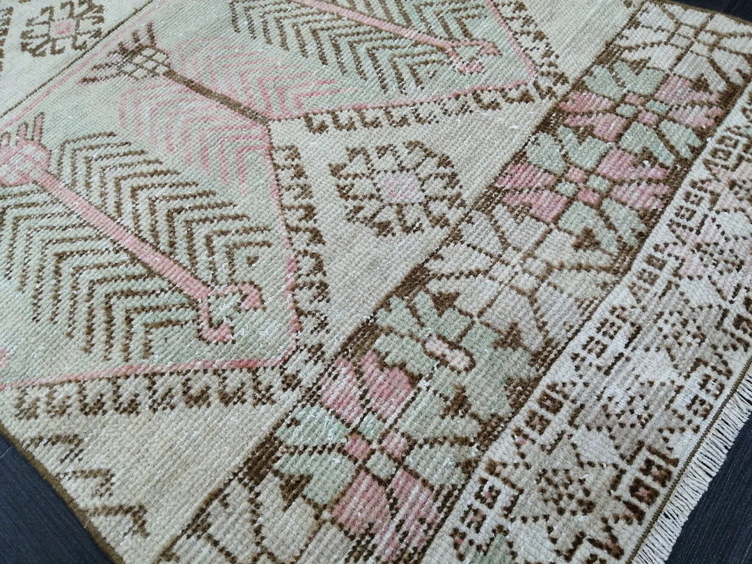 Green Turkish Runner Rug 3' x 11' 4" Hand-Knotted | No. WR36874